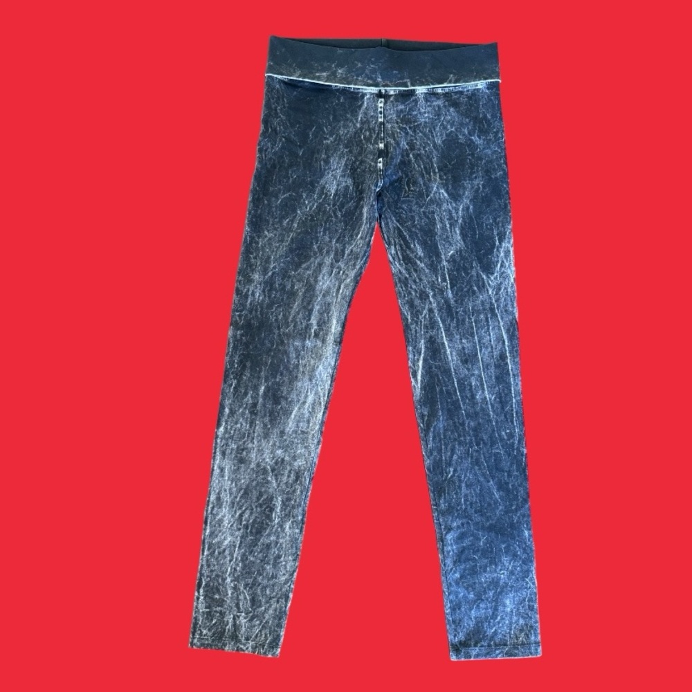 T-Party Fold Over Mineral Wash Leggings